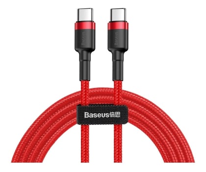 Kabel USB Baseus Kabel USB-C - USB-C PD QC 60W 3A 480Mb/s 2m czerwony